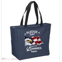 A Pledge A Dat Keeps The s Commies Away Tote Bag thumb 2