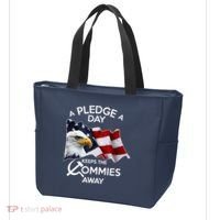 A Pledge A Dat Keeps The s Commies Away Tote Bag thumb 3