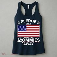 A Pledge A Day Keeps The Commies Away Women's Tank Top thumb 3