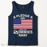 A Pledge A Day Keeps The Commies Away Tank Top thumb 2