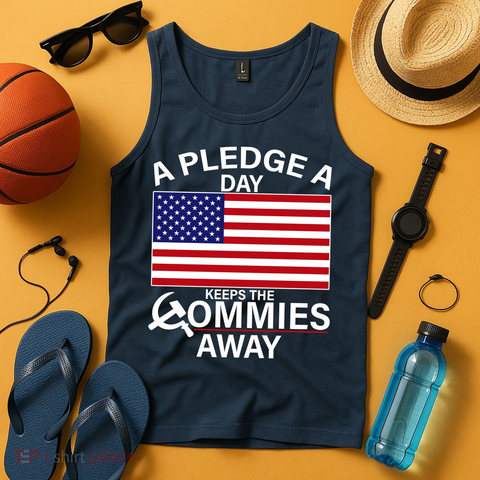 A Pledge A Day Keeps The Commies Away Tank Top