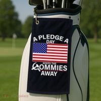 A Pledge A Day Keeps The Commies Away Golf Towel thumb 2