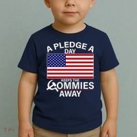 A Pledge A Day Keeps The Commies Away Toddler T-Shirt thumb 2
