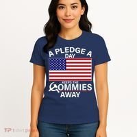 A Pledge A Day Keeps The Commies Away Women's T-Shirt thumb 4