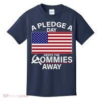 A Pledge A Day Keeps The Commies Away Kids T-Shirt thumb 0