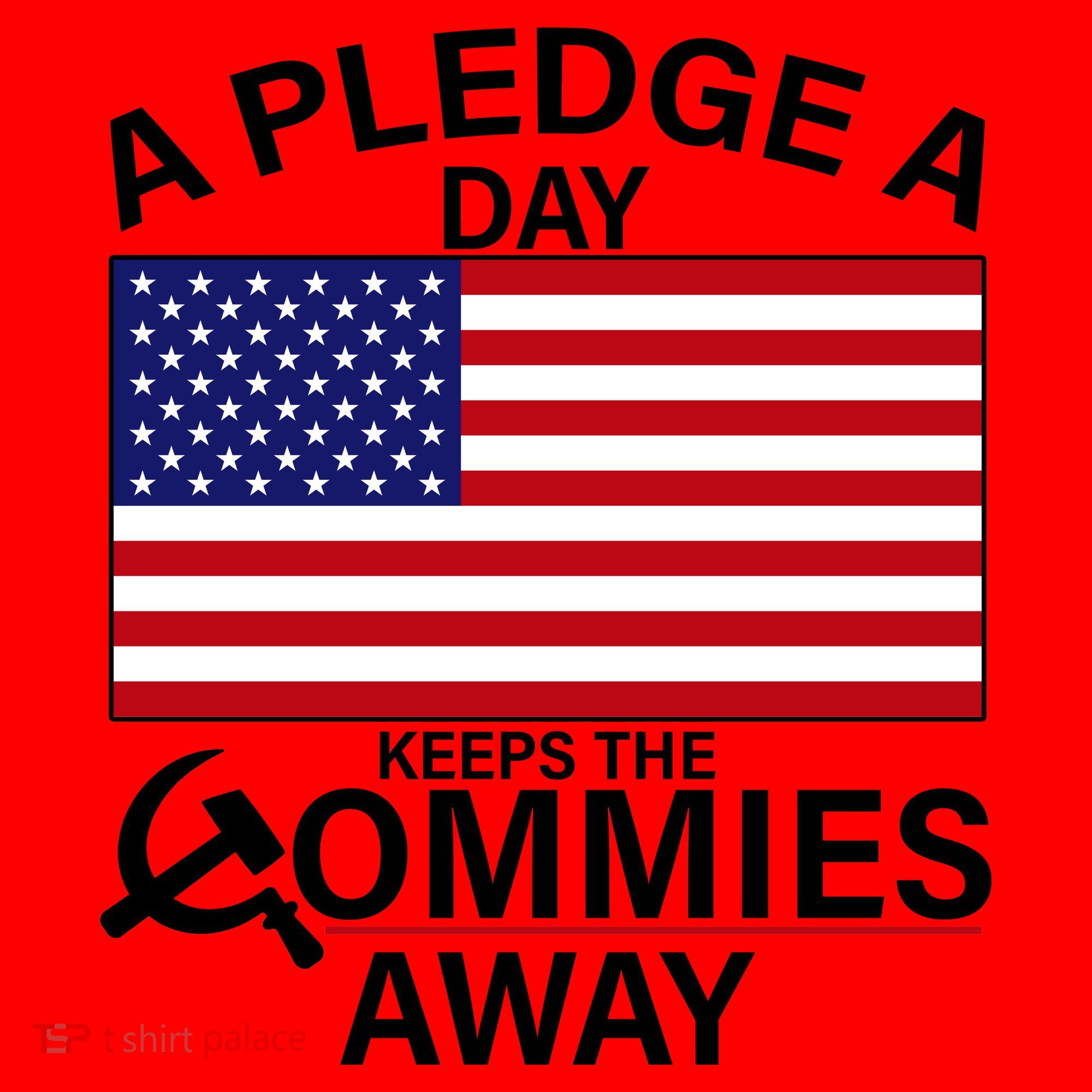 A Pledge A Day Keeps The Commies Away Santa Hat