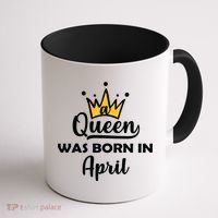 A Queen Was Born In April Birthday Coffee Mug thumb 1