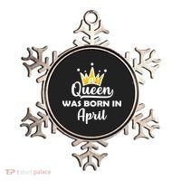 A Queen Was Born In April Birthday Ornament thumb 0