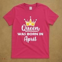 A Queen Was Born In April Birthday T-Shirt thumb 5