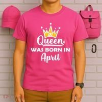A Queen Was Born In April Birthday T-Shirt thumb 6