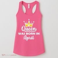 A Queen Was Born In April Birthday Women's Tank Top thumb 0