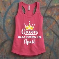 A Queen Was Born In April Birthday Women's Tank Top thumb 3