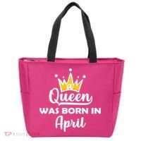 A Queen Was Born In April Birthday Tote Bag thumb 0