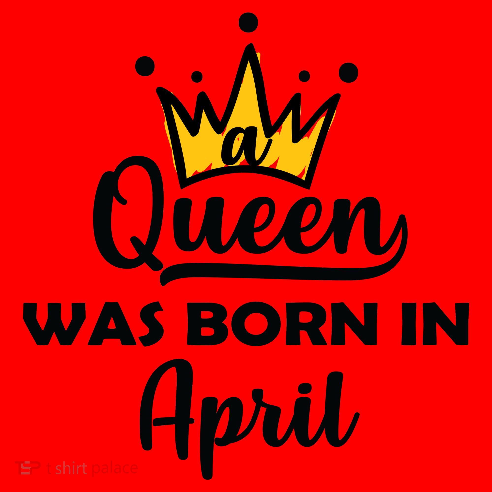 A Queen Was Born In April Birthday Santa Hat