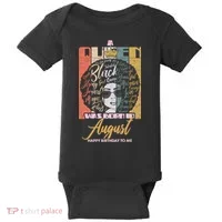 A Queen Was Born In August Baby Bodysuit thumb 0