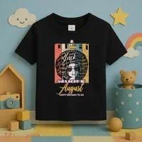 A Queen Was Born In August Toddler T-Shirt thumb 3