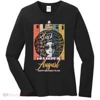 A Queen Was Born In August Women's Long Sleeve Shirt thumb 0