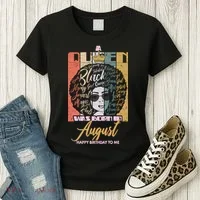 A Queen Was Born In August Women's T-Shirt thumb 3