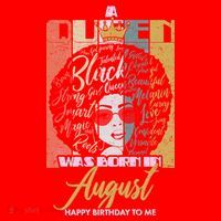 A Queen Was Born In August Santa Hat thumb 1