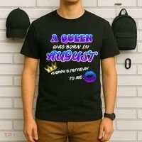 A Queen Was Born In August Happy Birthday To Me T-Shirt thumb 6