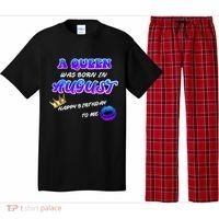 A Queen Was Born In August Happy Birthday To Me Pajama Set thumb 0