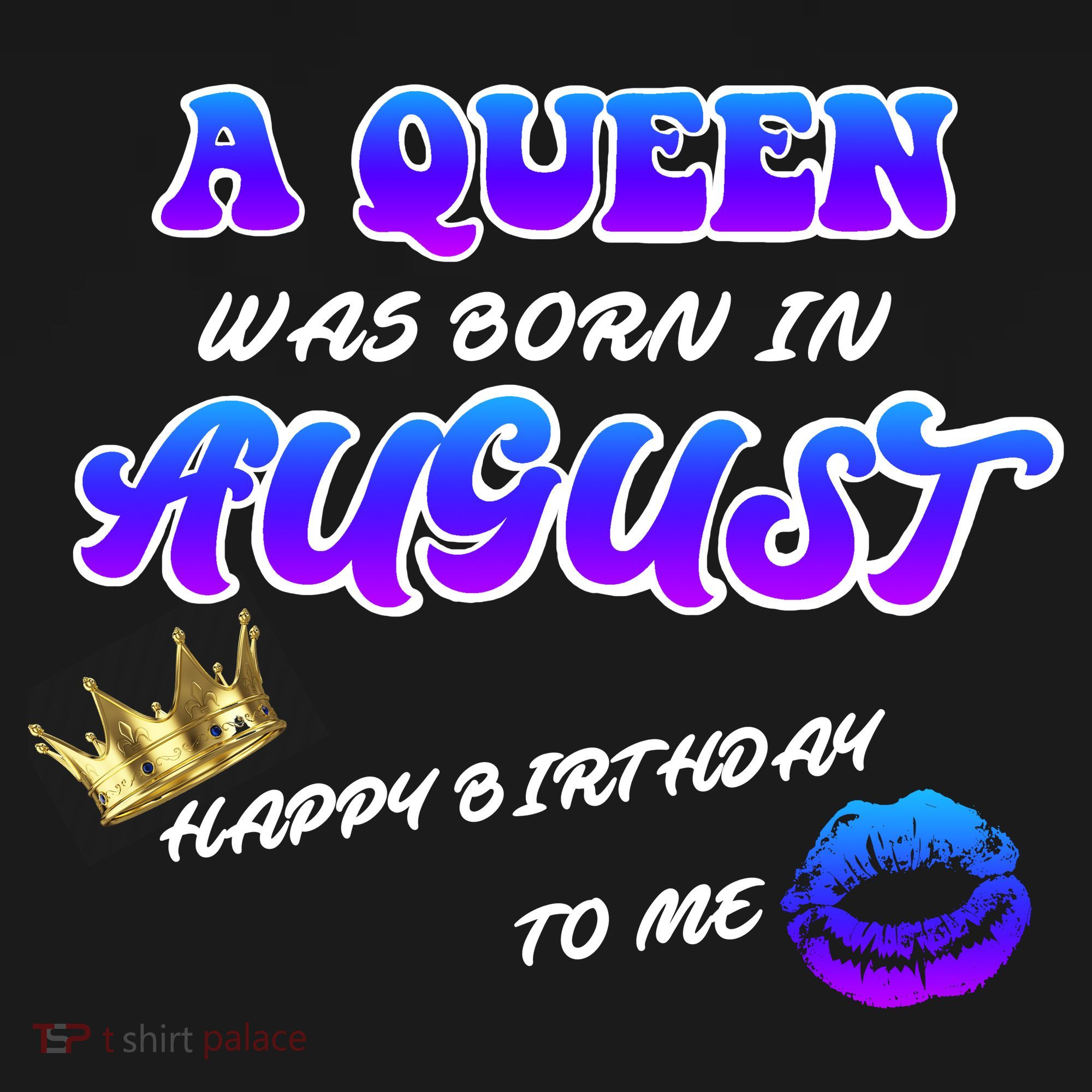A Queen Was Born In August Happy Birthday To Me Ornament