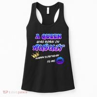 A Queen Was Born In August Happy Birthday To Me Women's Tank Top thumb 0