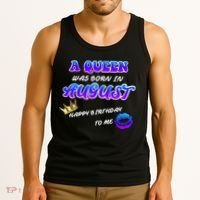 A Queen Was Born In August Happy Birthday To Me Tank Top thumb 3