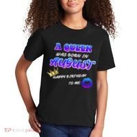 A Queen Was Born In August Happy Birthday To Me Kids T-Shirt thumb 2