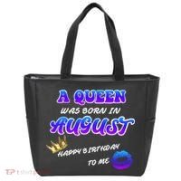 A Queen Was Born In August Happy Birthday To Me Tote Bag thumb 0
