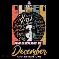 A Queen Was Born In December USA-Made Doggie Bandana thumb 2