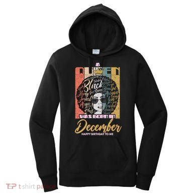 A Queen Was Born In December Women's Hoodie