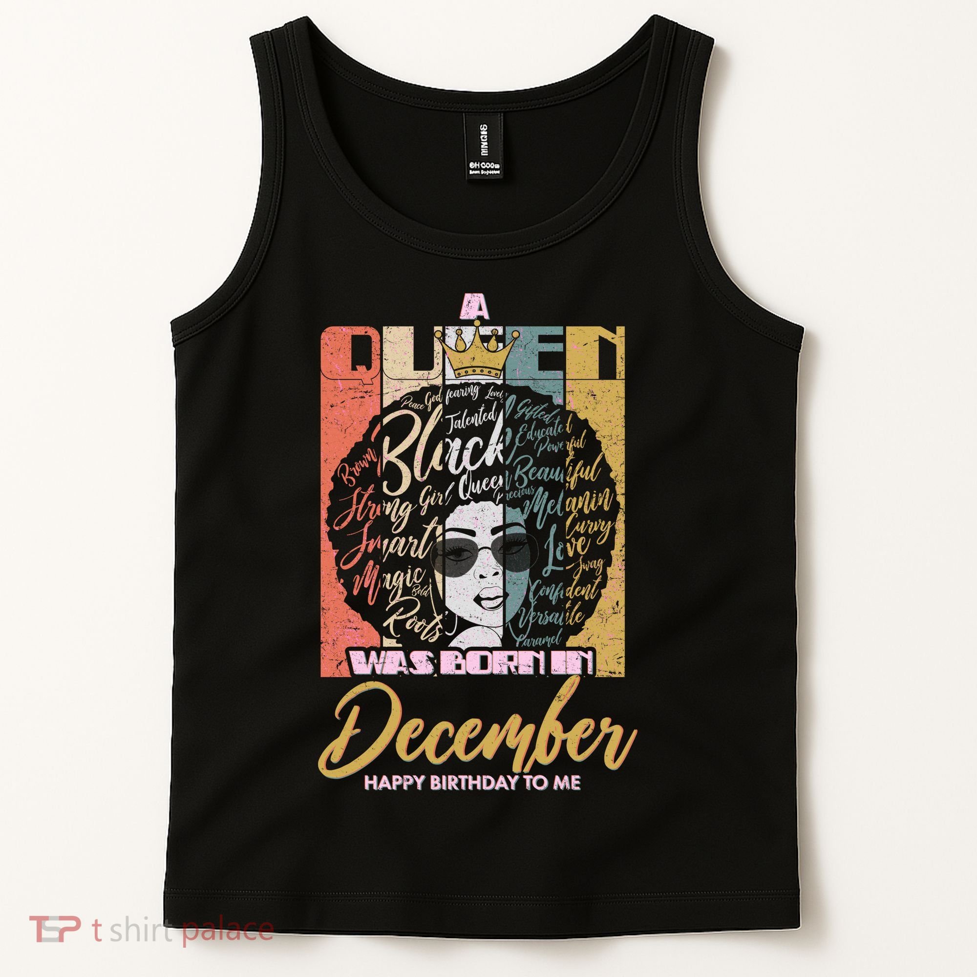 A Queen Was Born In December Tank Top