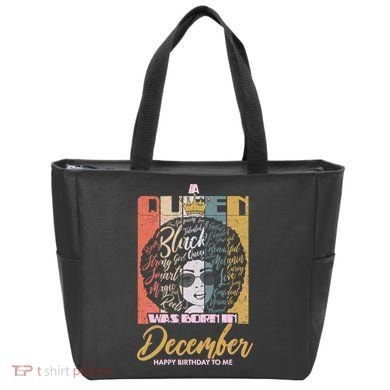 A Queen Was Born In December Tote Bag