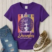 A Queen Was Born In December Women's T-Shirt thumb 3