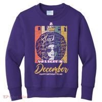 A Queen Was Born In December Kids Sweatshirt thumb 0