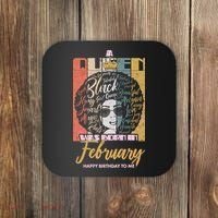 A Queen was Born in February Coaster thumb 0