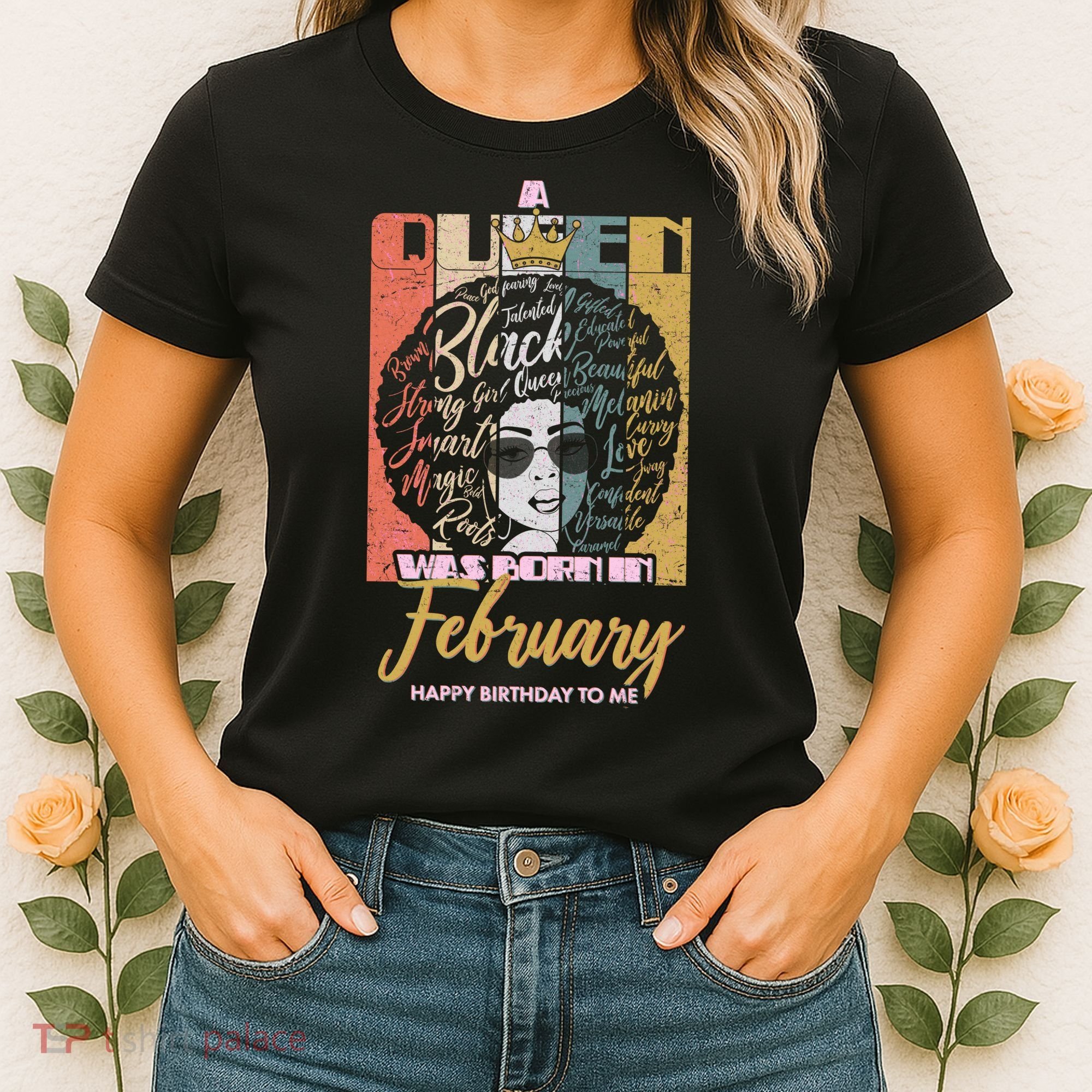 A Queen was Born in February Women's T-Shirt