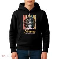 A Queen was Born in February Kids Hoodie thumb 4