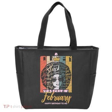 A Queen was Born in February Tote Bag