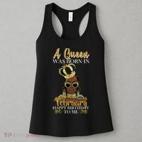 A Queen Was Born In February Happy Birthday Women's Tank Top thumb 3