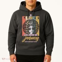 A Queen Was Born In January Hoodie thumb 2
