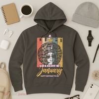 A Queen Was Born In January Hoodie thumb 3