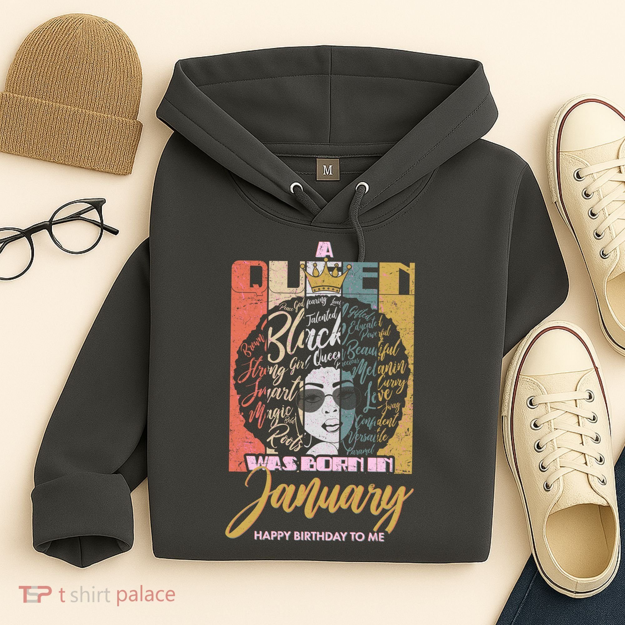 A Queen Was Born In January Hoodie