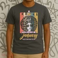 A Queen Was Born In January T-Shirt thumb 3