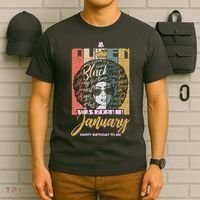 A Queen Was Born In January T-Shirt thumb 6