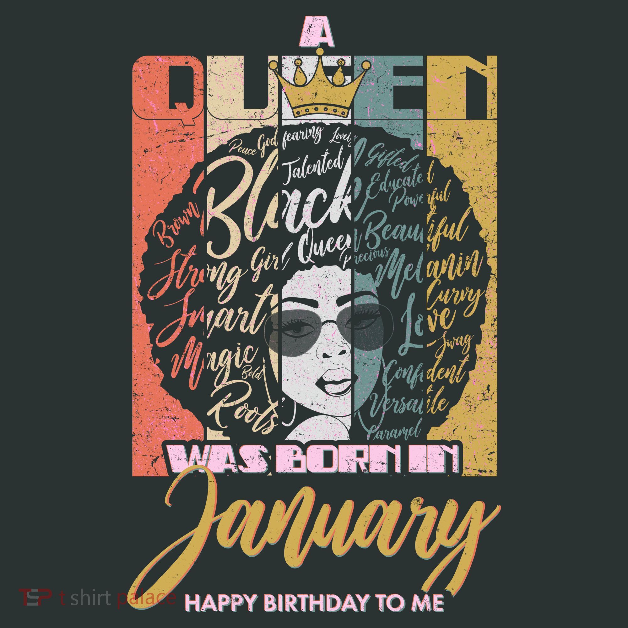 A Queen Was Born In January Baby Bodysuit