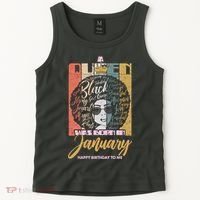 A Queen Was Born In January Tank Top thumb 2