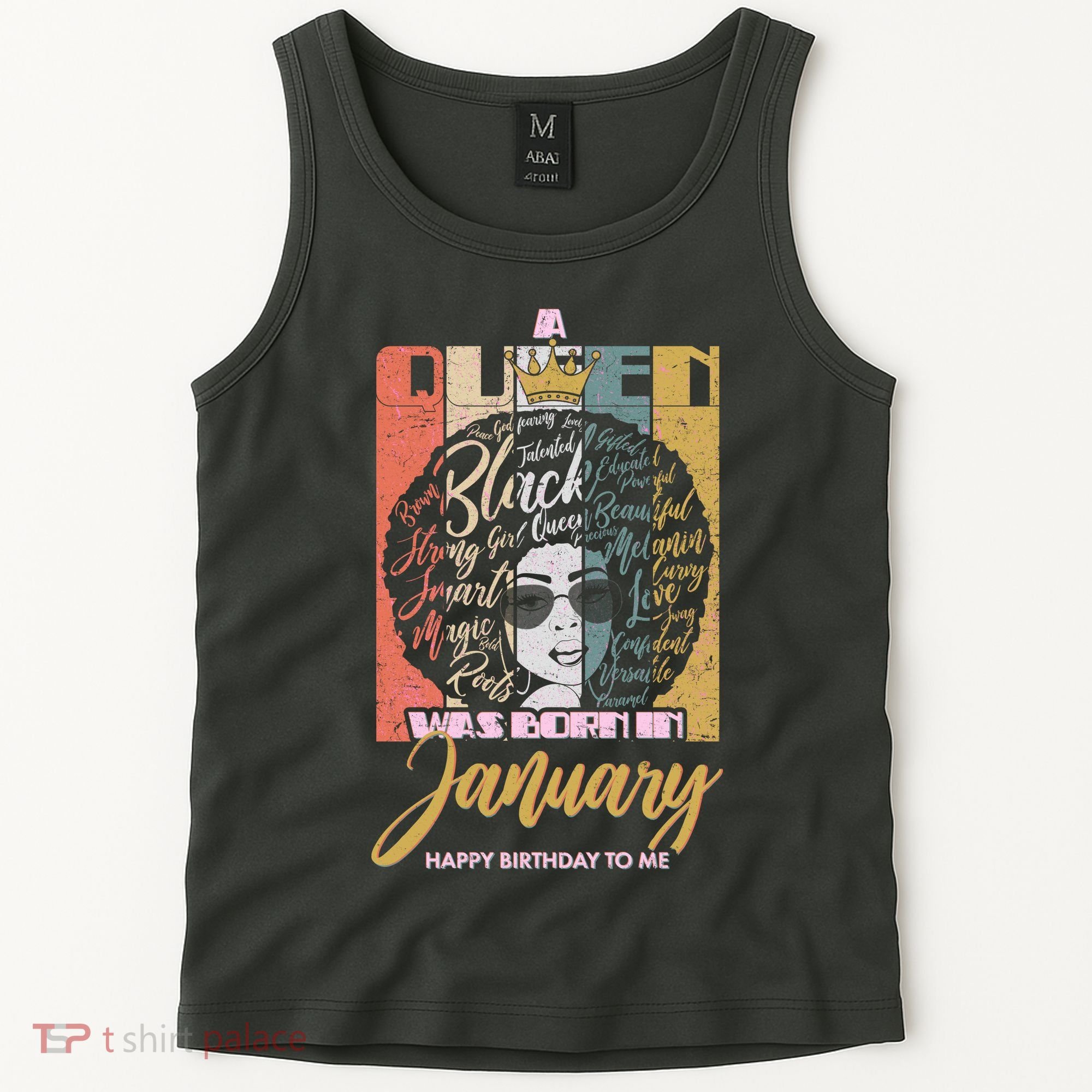 A Queen Was Born In January Tank Top