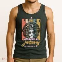 A Queen Was Born In January Tank Top thumb 3